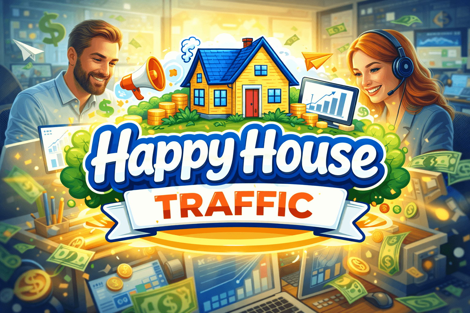 Publicitate vibrantă pentru _Happy House Traffic_.png